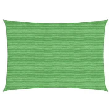 shumee Senčno jadro 160 g/m² pravokotno svetlo zeleno 2.5x5 m HDPE