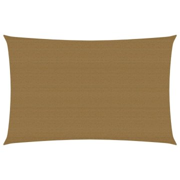 Vidaxl Senčno jadro 160 g/m² taupe 4x6 m HDPE