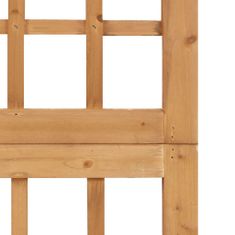 Vidaxl 5-delni paravan/mreža iz lesa jelke 201,5x180 cm