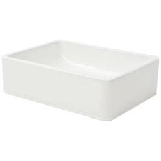 Vidaxl Umivalnik Bela Keramika 41x30x12 cm