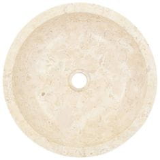 Vidaxl Umivalnik 40x12 cm marmor krem