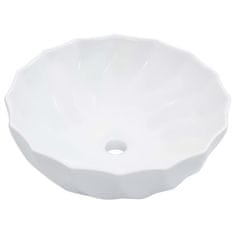 Vidaxl Umivalnik 46x17 cm keramičen bel