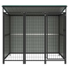 Vidaxl Zunanji pasji boks 193x133x163 cm