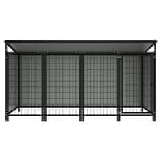 Vidaxl Zunanji pasji boks 253x133x113 cm