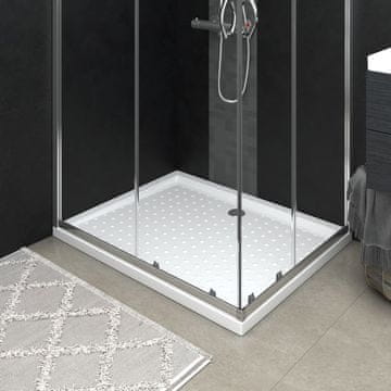Vidaxl vidaXL Tuš kad z nosilci bela 80x100x4 cm ABS