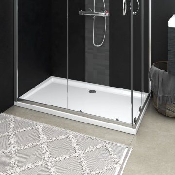 Vidaxl vidaXL Pravokotna tuš kad ABS bela 70x120 cm
