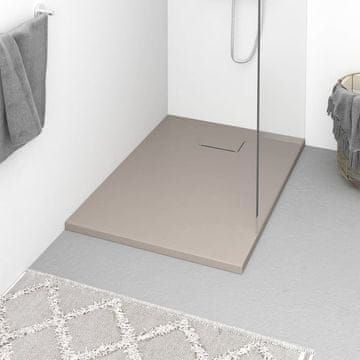 Vidaxl vidaXL Tuš kad, SMC, rjava, 100 x 70 cm