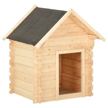Vidaxl Pasja uta 120x70x100,6 cm trdna borovina 14 mm