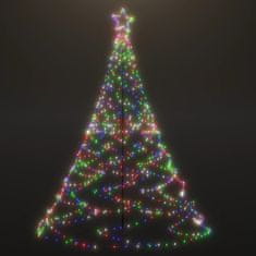 Greatstore Novoletno drevesce s kovinskim stebrom 500 LED lučk 3 m