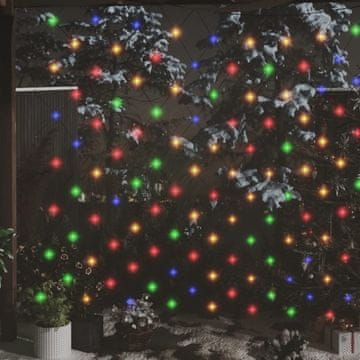 Vidaxl vidaXL LED mrežaste luči, barvite, 3x3 m, 306 LED, za dom in vrt