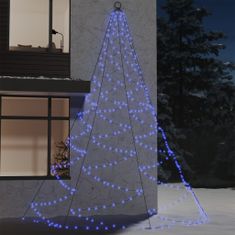 Greatstore Stensko drevesce 720 modrih LED lučk 5 m notranje zunanje