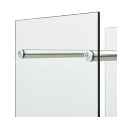 Vidaxl Stojalo za drva prozorno 40x35x120 cm steklo