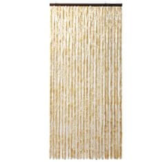 Vidaxl Zavesa proti mrčesu iz šenilje 100x220 cm bež