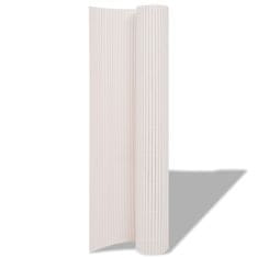 Vidaxl Dvostranska vrtna ograja 90x500 cm bela