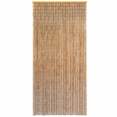 Greatstore Komarnik za vrata iz bambusa 100x220 cm