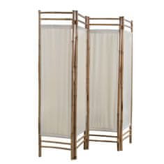 Vidaxl Zložljiv 4-delni panel za razdelitev bambus in platno 160 cm