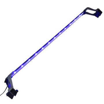 Vidaxl LED svetilka za akvarij s sponama 90-105 cm modra in bela