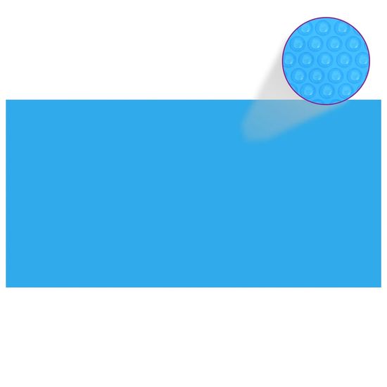 Vidaxl Pokrivalo za bazen modro 600x300 cm PE