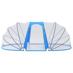 Vidaxl Kupola za bazen ovalna 530 x 410 x 205 cm