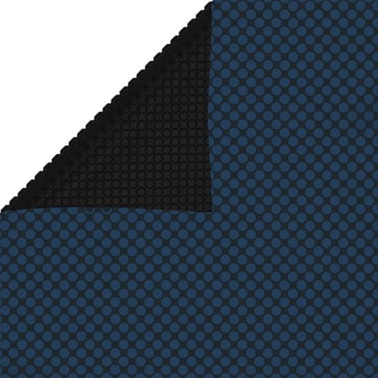 Vidaxl Plavajoča PE solarna folija za bazen 549x274 cm črna in modra