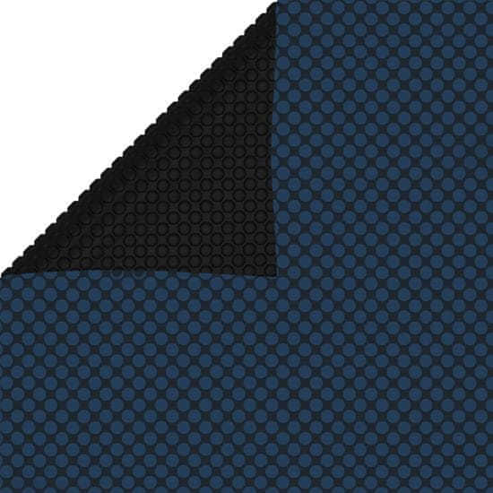 Vidaxl Plavajoča PE solarna folija za bazen 260x160 cm črna in modra
