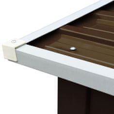 Vidaxl Vrtna lopa za drva pocinkano jeklo 172x91x154 cm rjava