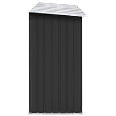 Vidaxl Vrtna lopa za drva pocinkano jeklo 330x84x152 cm antracitna