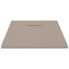 Vidaxl Kad za tuš SMC rjava 90x70 cm
