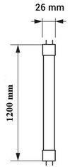 HEDA LED cevna sijalka T8 G13 120cm 6000-6400k 18W steklena