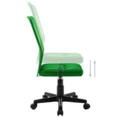 Vidaxl Pisarniški stol zelen 44x52x100 cm mrežasto blago