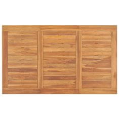 Vidaxl Vrtna jedilna miza 150x90x75 cm trdna tikovina