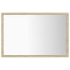 Vidaxl LED kopalniško ogledalo sonoma hrast 60x8,5x37 cm iverna pl.
