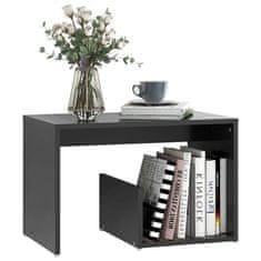 Vidaxl Stranska mizica siva 59x36x38 cm iverna plošča