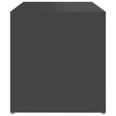 Vidaxl Stranska mizica siva 59x36x38 cm iverna plošča