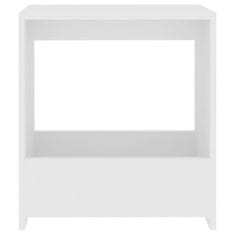 shumee Stranska mizica bela 50x26x50 cm iverna plošča