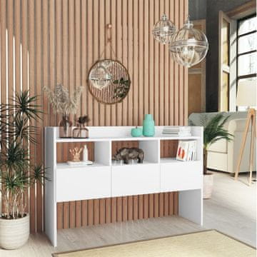 Vidaxl vidaXL Omarica, bela, 105x30x70 cm, material na osnovi lesa
