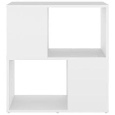 Vidaxl Knjižna omara bela 60x24x63 cm iverna plošča