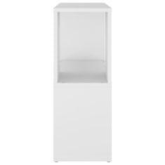 Vidaxl Knjižna omara bela 60x24x63 cm iverna plošča