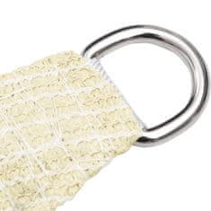 shumee vidaXL Senčno jadro, 160 g/m², kremne barve, 4 x 5 m, HDPE