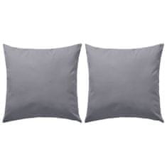 Vidaxl Zunanje blazine 2 kosa 45x45 cm sive