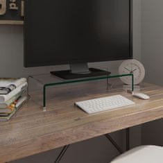 Vidaxl Stojalo za TV/Računalniški Zaslon Prosojno Steklo 60x25x11 cm