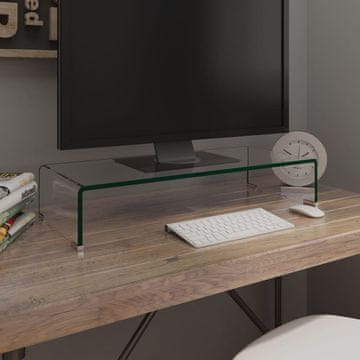 Vidaxl vidaXL Stekleno stojalo za monitor/TV 70x30x13 cm