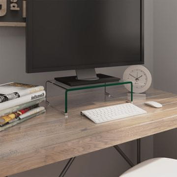 Vidaxl vidaXL Stekleno stojalo za monitor/TV 40x25x11 cm