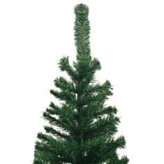 Vidaxl Umetna Novoletna Jelka L 240 cm Zelene Barve