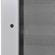 Vidaxl Plise komarnik za okna aluminij 80x120 cm s senčilom