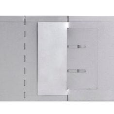 Vidaxl Ograja za trato komplet 5 kosov pocinkano jeklo 100x20 cm