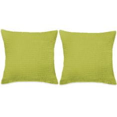 Vidaxl Komplet blazin 2 kosa žamet 60x60 cm zelene barve