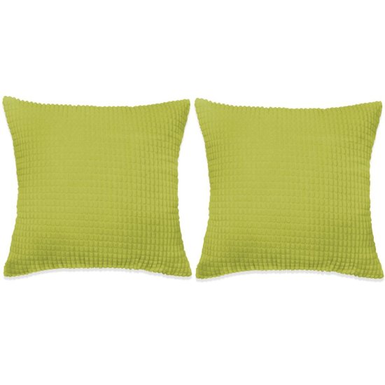 Vidaxl Komplet blazin 2 kosa žamet 60x60 cm zelene barve