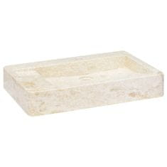Vidaxl Umivalnik krem 58x39x10 cm marmor