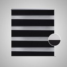 Vidaxl Zebrasto Senčilo 140 x 175 cm Črne Barve